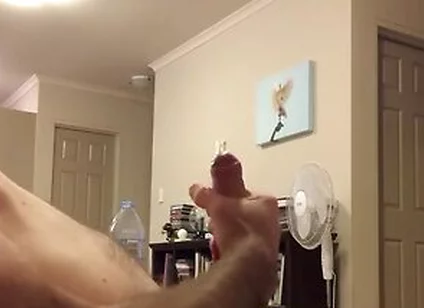 Side View With Nice Cum Ropes Jerk