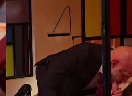 Caught Masturbating by the Hotel Staff