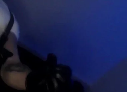 Straight Alpha in Suspenders with Leather Gloves