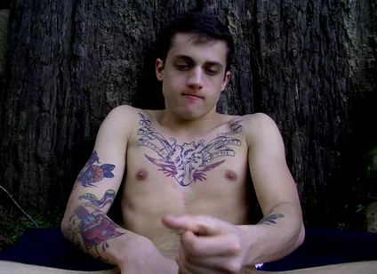 Wanking in the Woods with Chris