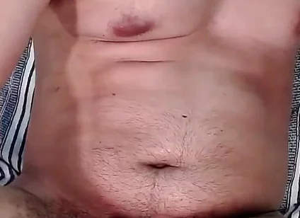 Man with His Very Hard Cock Trying to Urinate