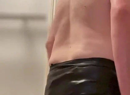 Julian Sharp with Black Stockings on