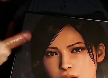 Cum Tribute for Ada Wong (game Character From Resident Evil 4 Remake) Huge Load