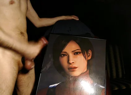 Cum Tribute for Ada Wong (game Character From Resident Evil 4 Remake) Huge Load