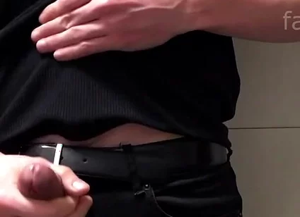 Me Jerking in the Bathroom. Big Cumshot.