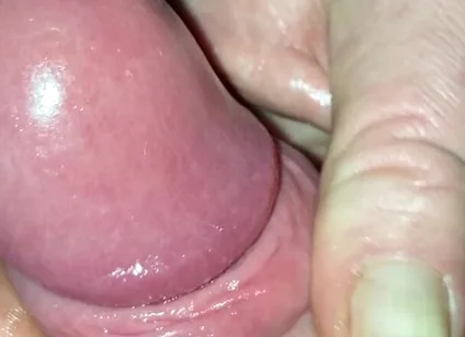 Long, Pumped Bulging Foreskin Dick with Cumshot