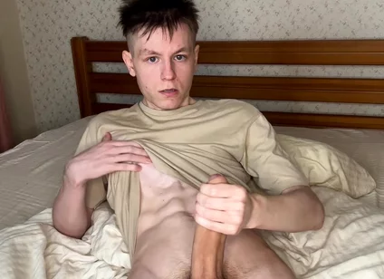 Twink's Edgy Cock Tease and Cum