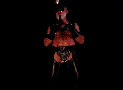 Leather Chaps, Spikes and Pipe