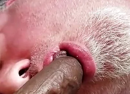 Bear Jerks off with Cum on His Feet