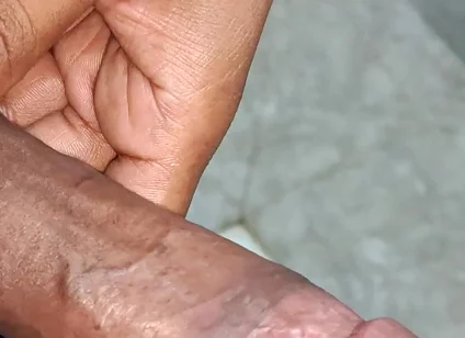 Indian Desi Boy Playing Big Cock in Bathroom