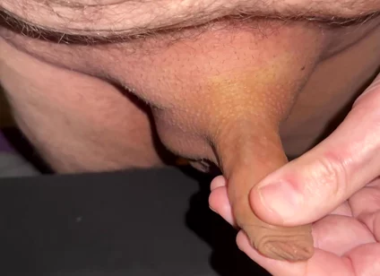 Had Full Balls and Had to Jerk off My Little Foreskin Cock Until It Cums - Slow Motion