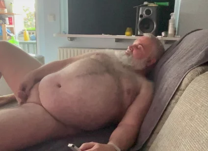 Wanking at the Sofa 5