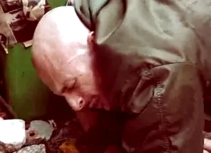 Biker boys fisting skinhead