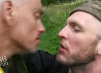 pigprod - spitting piss skinhead boys outdoor