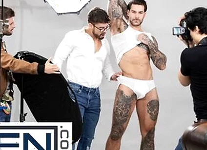Men - Dann Grey Watches Papi Kocic Posing For A Photoshoot And Wonders What His Cock Would Feel Like