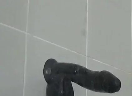 Riding a Large Black Cock Dildo 1