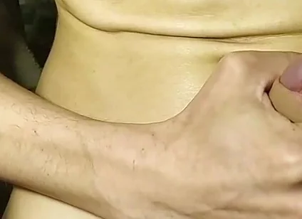 Young twink pours himself with cum