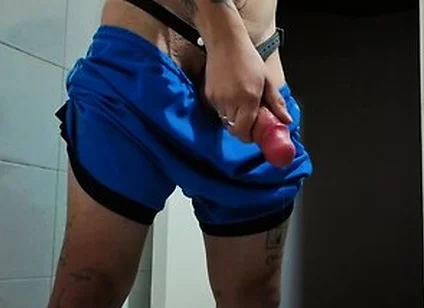 Locked Up And Leaking: Pissing Through My 20cm Dildo Cage