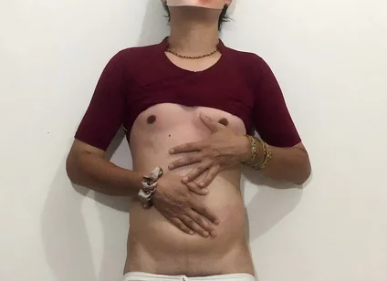 Crossdresser Femboy Sissy Sheenu Playing with Their Body and Dick and Doing a Cumshot