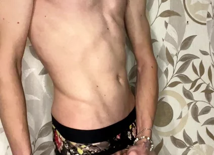 Handjob in Girls' Panties and Dirty Talk