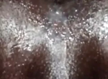 Horny Bottom Toying His Big Black Oiled Ass
