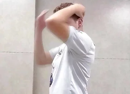 I Almost Got Caught by the Security Guard Exposing Myself in the Public Restroom.