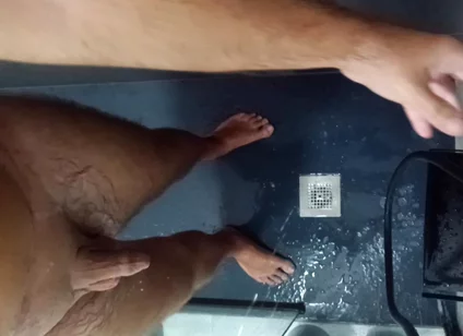 Shaving Balls and Masturbating