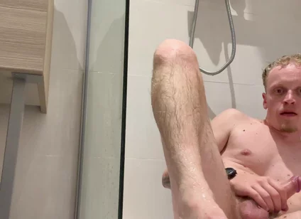 French Male Do the Show During His Shower