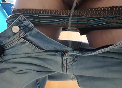 Hot Daddy Caught Pissing