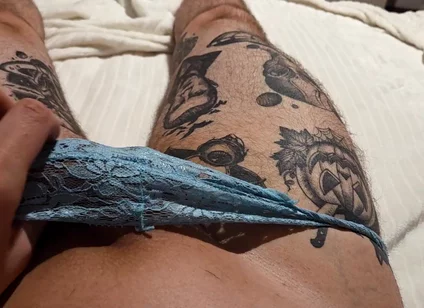 Jerking off Wearing Female Panties
