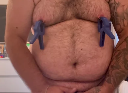Cock and Ball Bondage Under Clothes