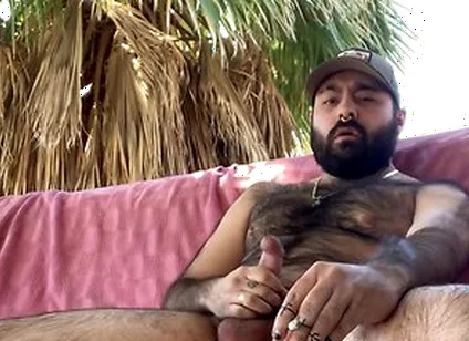 Pup Major Smoking And Jerking Off In Public