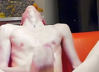 Very Long Cumshot on Cock Stays Hard