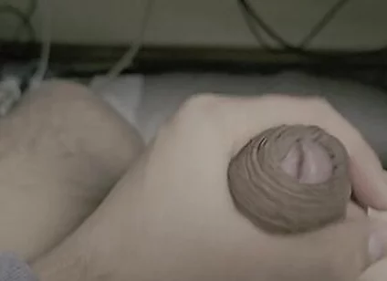 I Tried Massaging My Balls And Masturbating My Skin With My Foreskin Dick