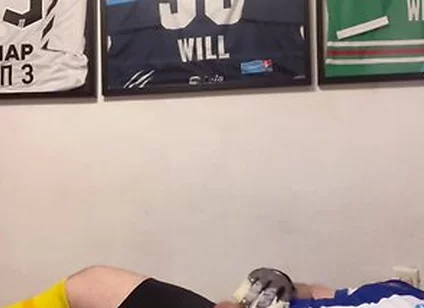 Wank And Cum In Soccer Cleats Socks And Jersey