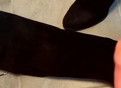 Cum on Step Moms High Heels