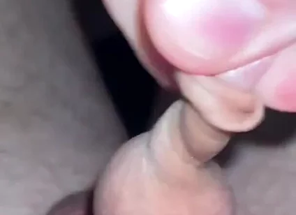 Chubby Man with Small Tiny Little Penis - Foreskin Play