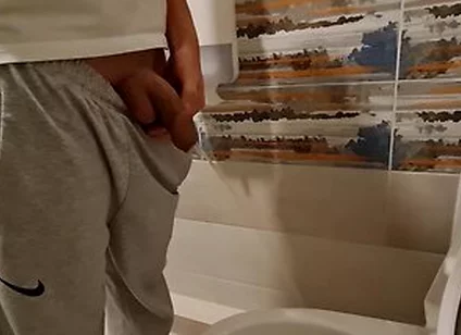 Young Gay Long Pissing At Home