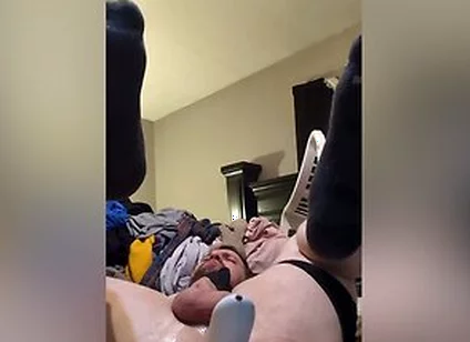 Max Playing With Thrusting Dildo