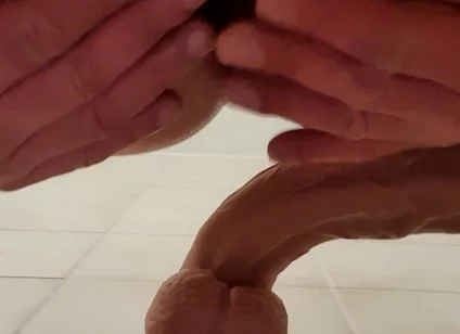 How Does He Fit This Huge Vibrator in His Ass