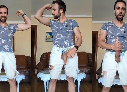 Jerking off and Cumming Over My Pants