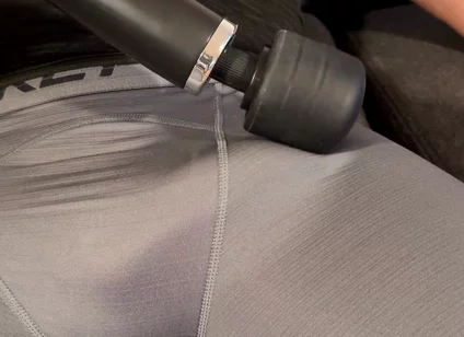 Guess What Daddy Dreaming About When His Cock Hardens Under the Vibration From Massage Machine and Makes It Cum - John Delove
