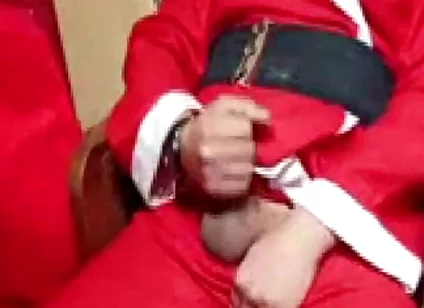 Santa Claus Caresses Himself at Christmas 2025