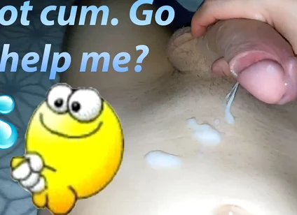 Hot and Passionate Jerking off, a Lot of Sperm. He Finished Sweetly and with Moans
