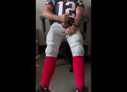 Jockdad87 Jerks and Shoots a Load in His Football Uniform