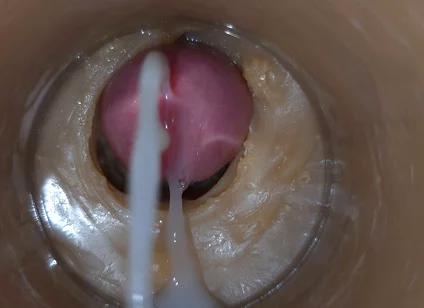 Precum Squirting in My Pussy Toy Camera in Vagina 4K. Extreme Close up!