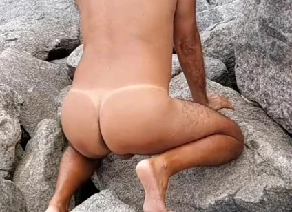 Ladysilva Naked in Showing off Her Hot Tanned Ass with a Tan Line