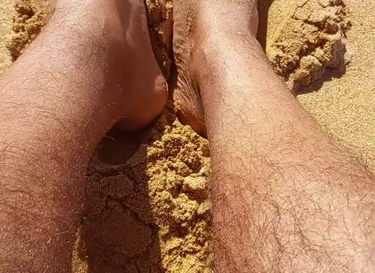 Ladysilva on the Beach in Panties