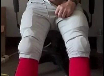 Jockdad87 Jerks and Shoots a Load in His Football Uniform