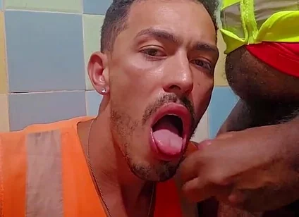 Married Employee Picking up His Colleague in the Bathroom